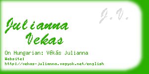 julianna vekas business card